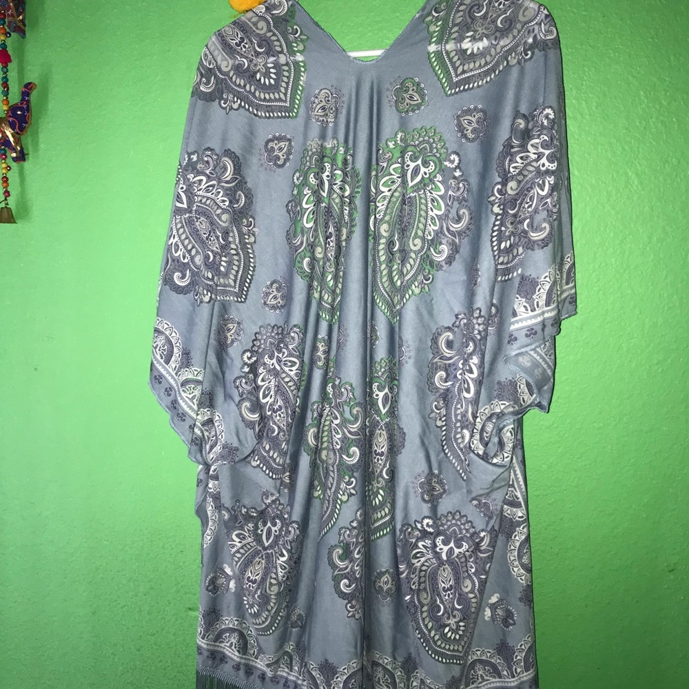 Paisley dream burnout kimono